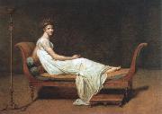 Jacques-Louis  David portrait of madame recamier France oil painting artist